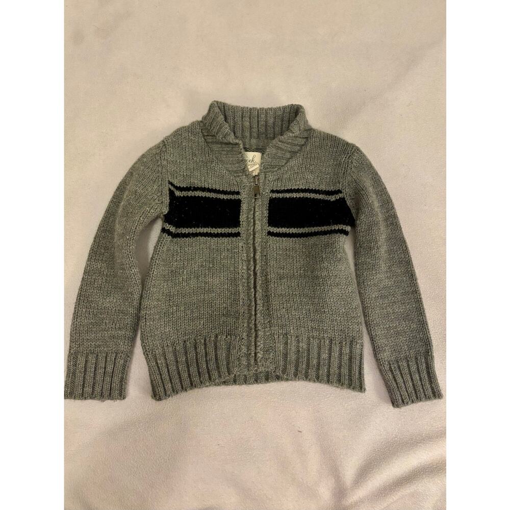 Peek Little Peanut Toddler Knit Hooded Full Zip Sweater 18-24m